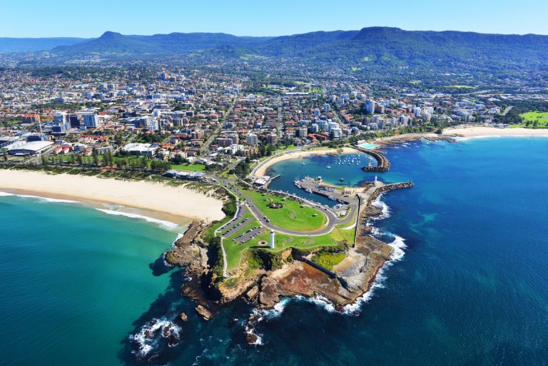 Wollongong Harbour Aerial - Chilby Photography