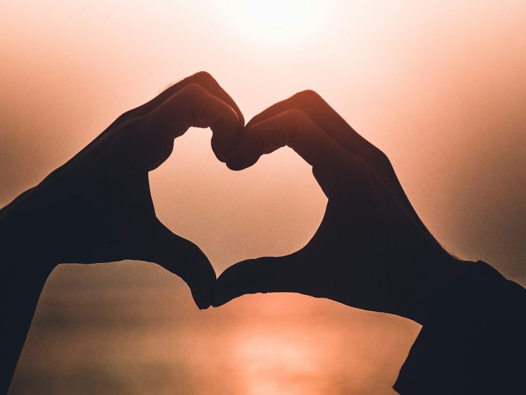 heart shape hand illustration